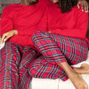Pajamagram Red Plaid Stewart Plaid Flannel Pants